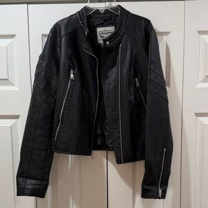 Levi's Black Leather Biker Jacket